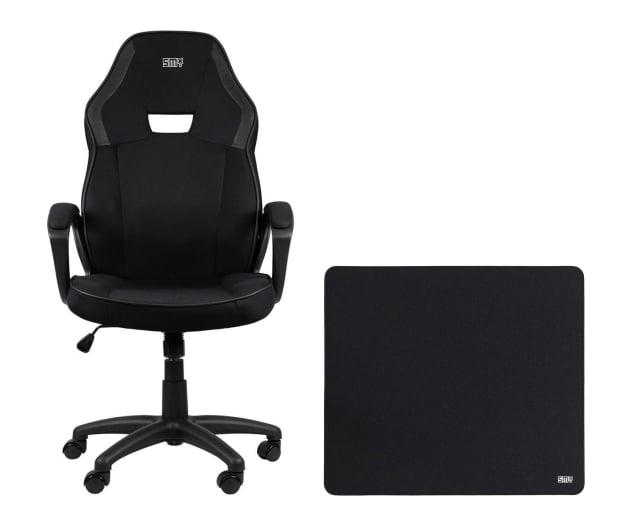 SMX Fotel gamingowy Katla + Speed Mouse Mat L Black - 1351983 - zdjęcie
